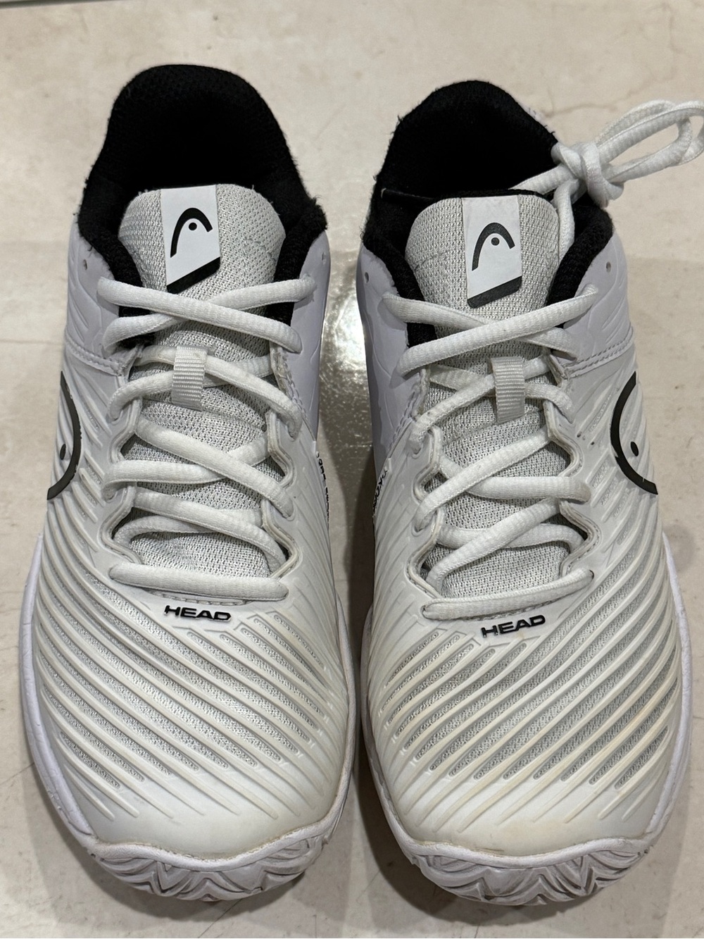 HEAD Tennis Sneakers for Juniors White and Black Size 4US